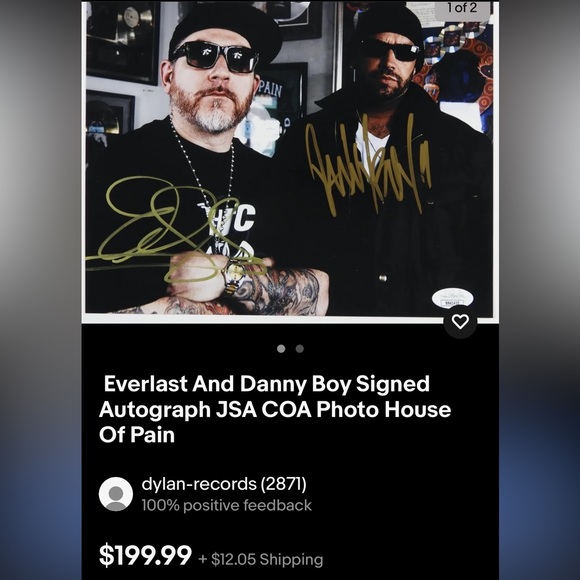 EVERLAST Autographed picture & All Access Pass‼️VERIFIED‼️PRISTINE CONDITION‼️ - Picture 6 of 8